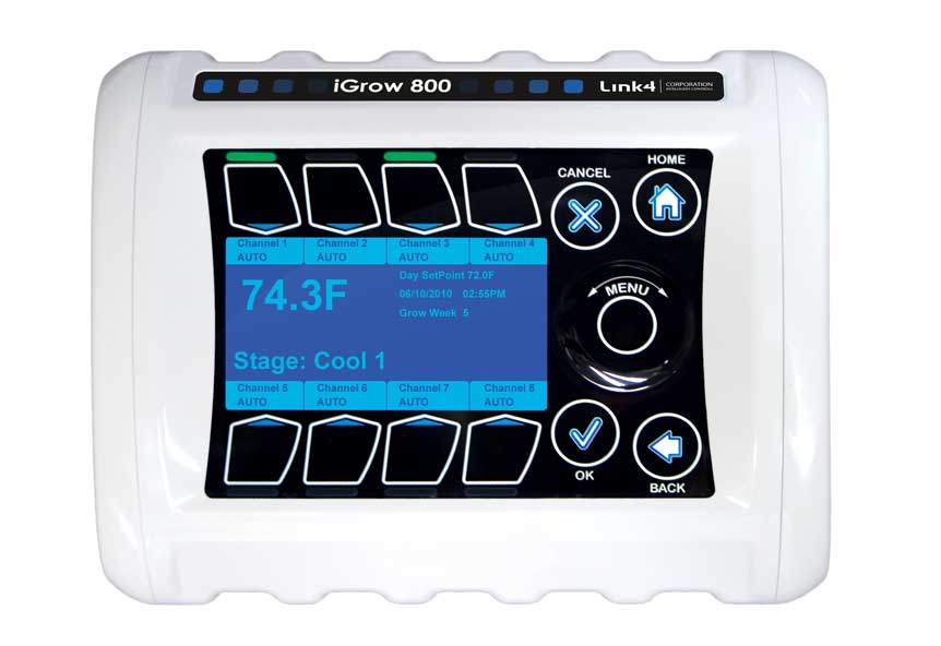 Link4 iGrow 800 Greenhouse Controller - Climate Controls